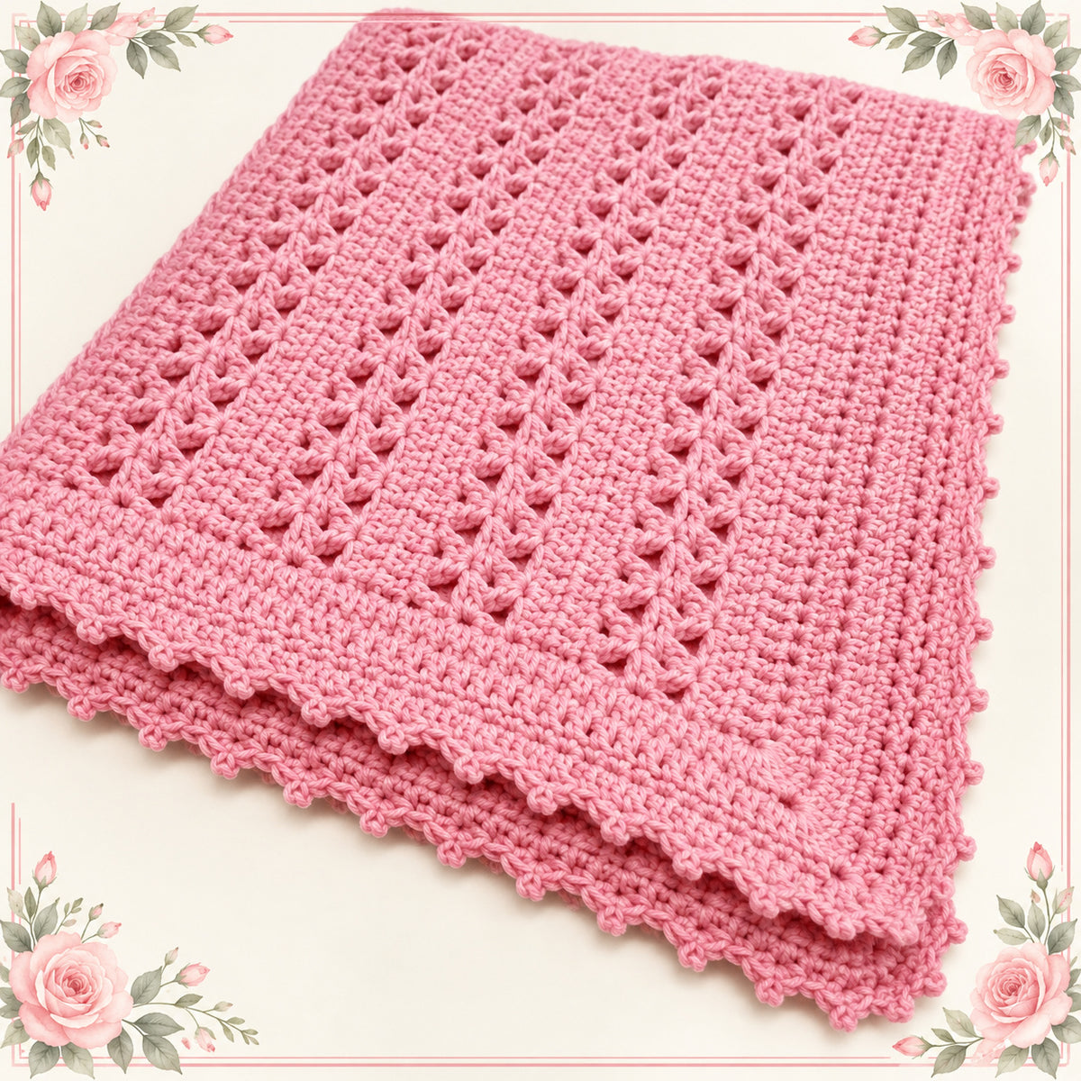 One Skein Baby Blanket Crochet Pattern