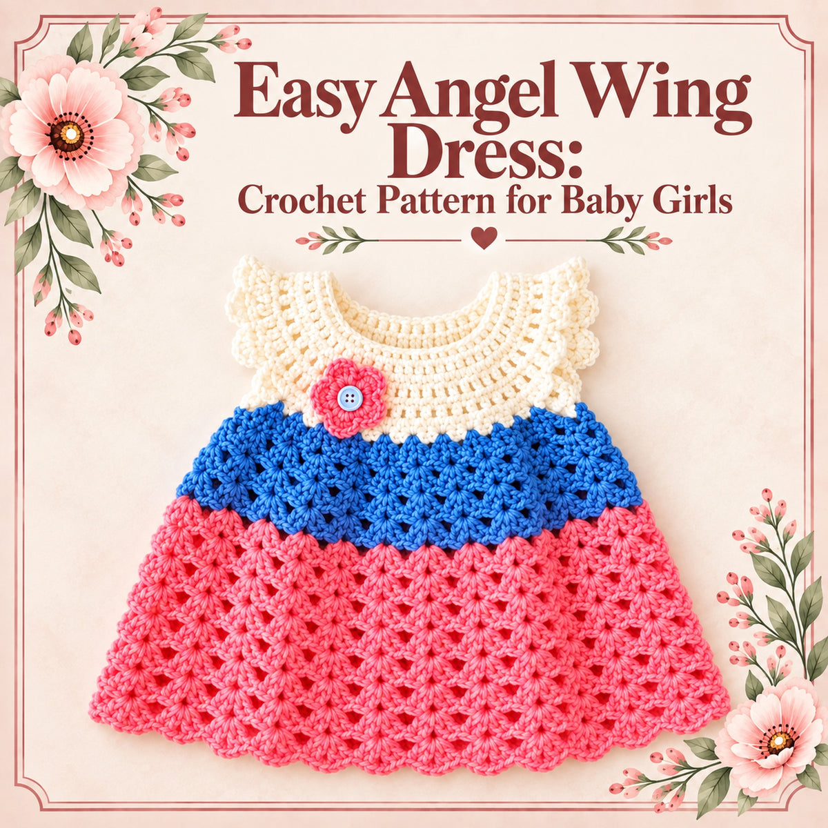 Easy Angel Wing Dress Crochet Pattern