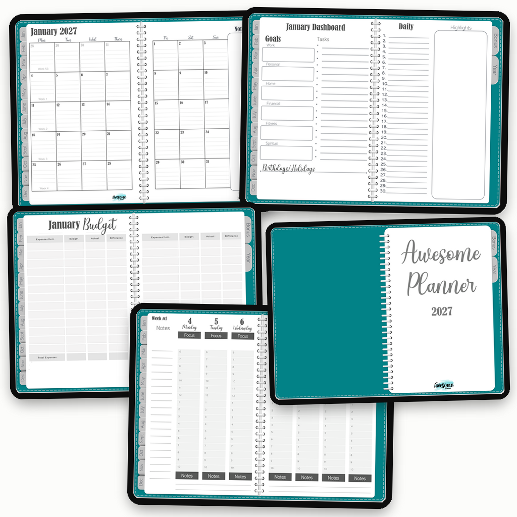 2027 Awesome Planner - Teal