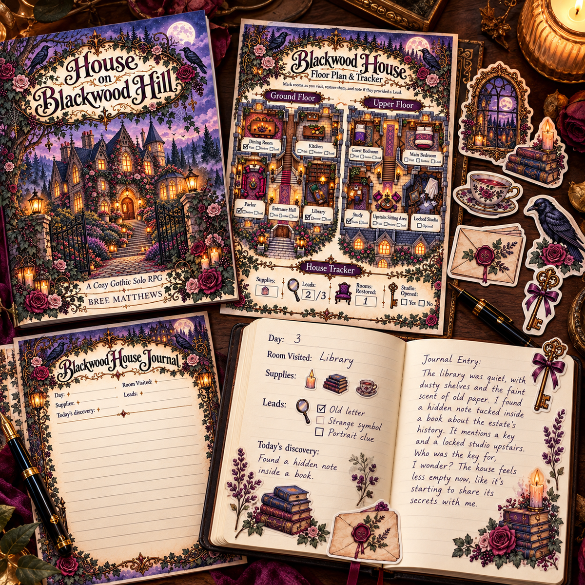 House on Blackwood Hill - Cozy Solo Journaling RPG