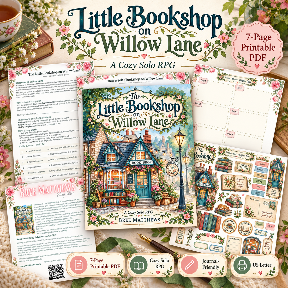 The Little Bookshop on Willow Lane - Solo Journaling RPG