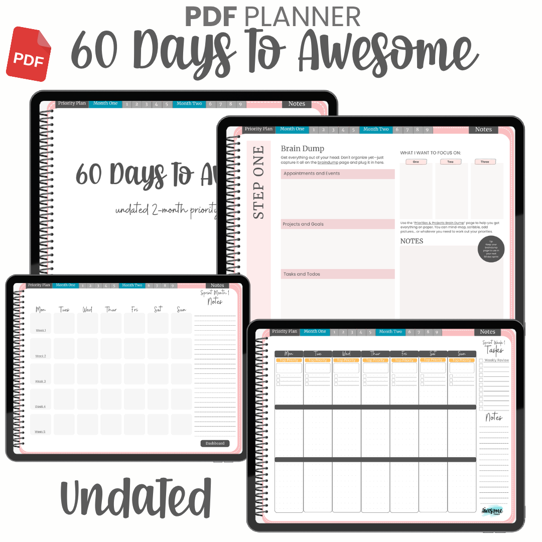 60 Days to Awesome Digital Planner