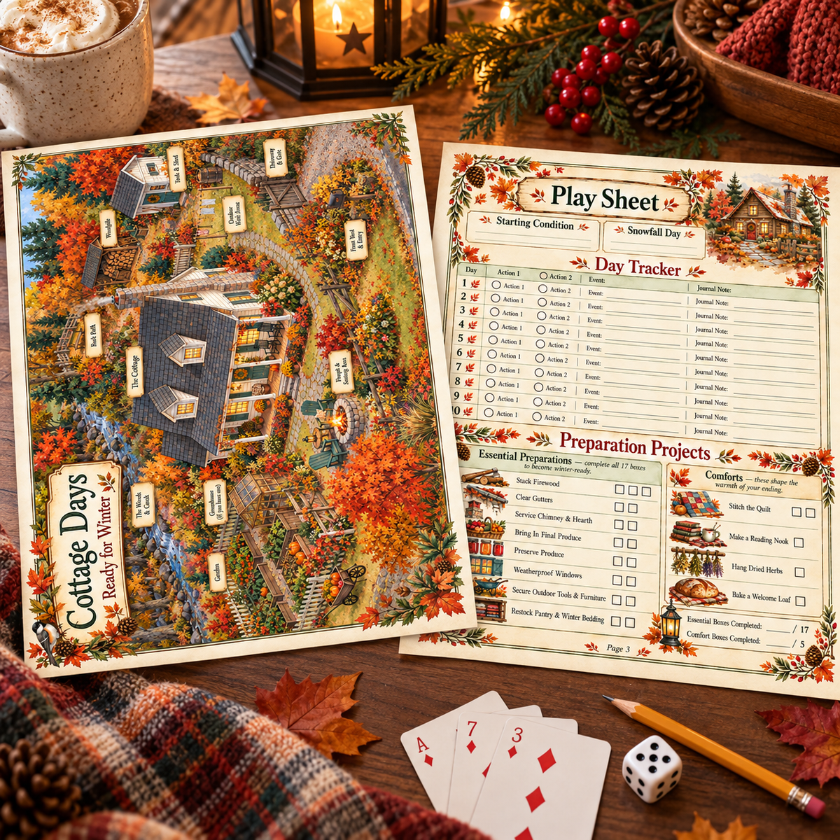 Cottage Days: Ready for Winter - Cozy Solo Journaling RPG