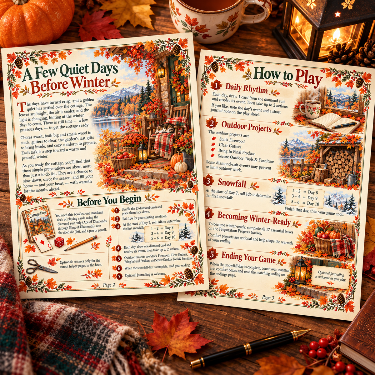 Cottage Days: Ready for Winter - Cozy Solo Journaling RPG