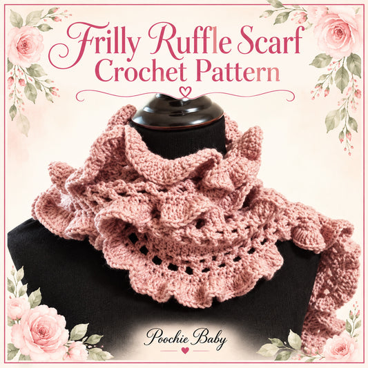 Frilly Ruffle Scarf Crochet Pattern