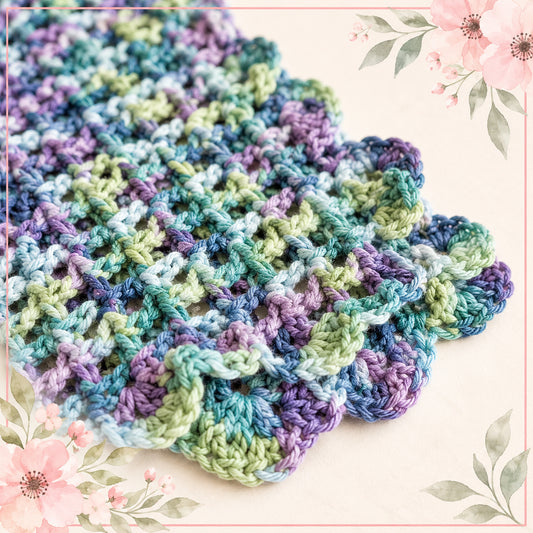 Lacey One Skein Baby Blanket Crochet Pattern