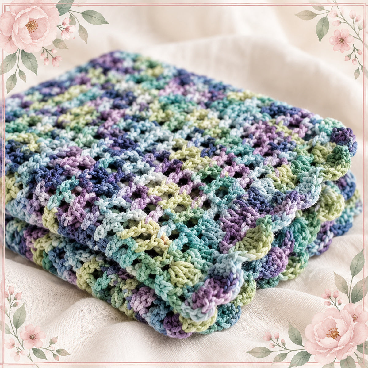 Lacey One Skein Baby Blanket Crochet Pattern
