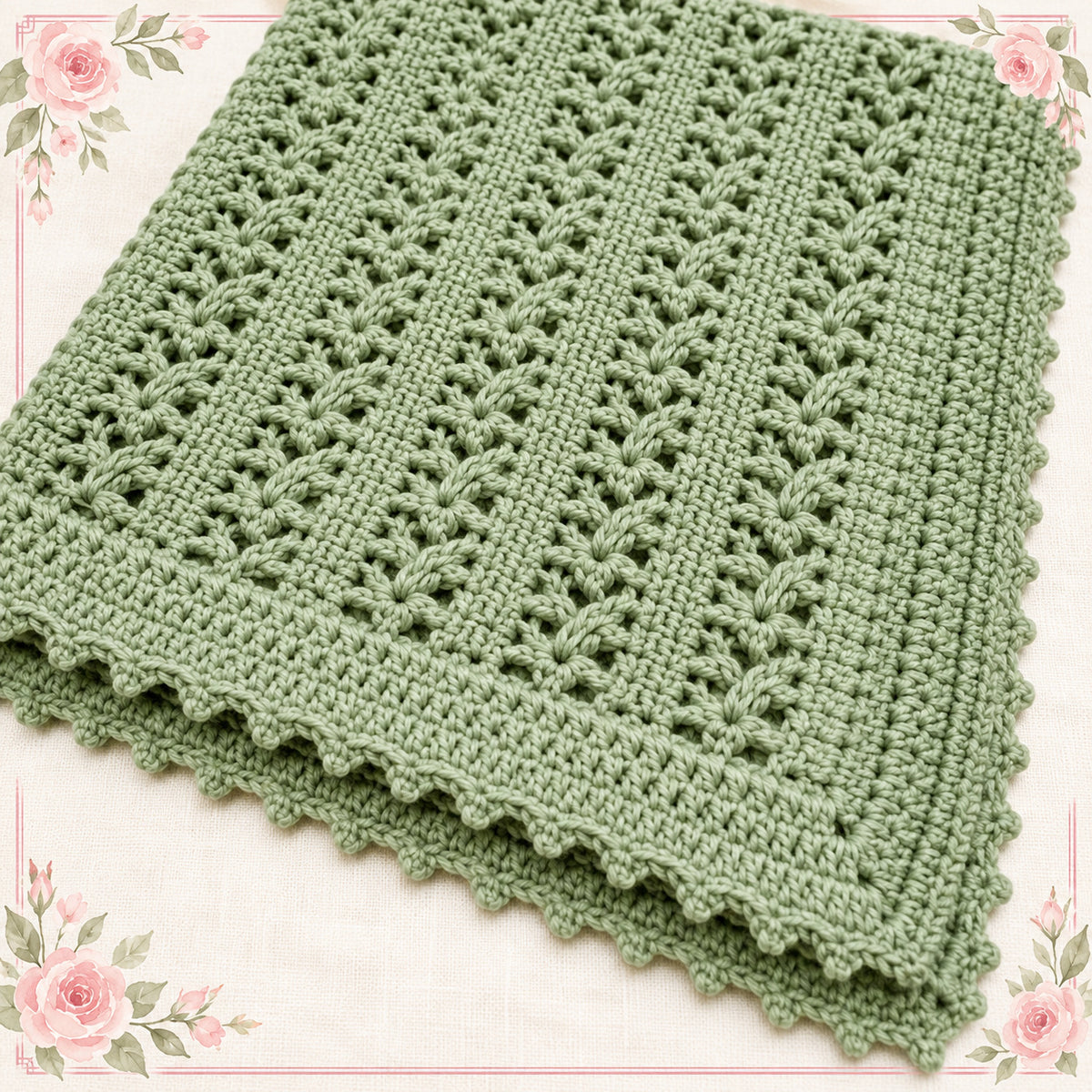 One Skein Baby Blanket Crochet Pattern