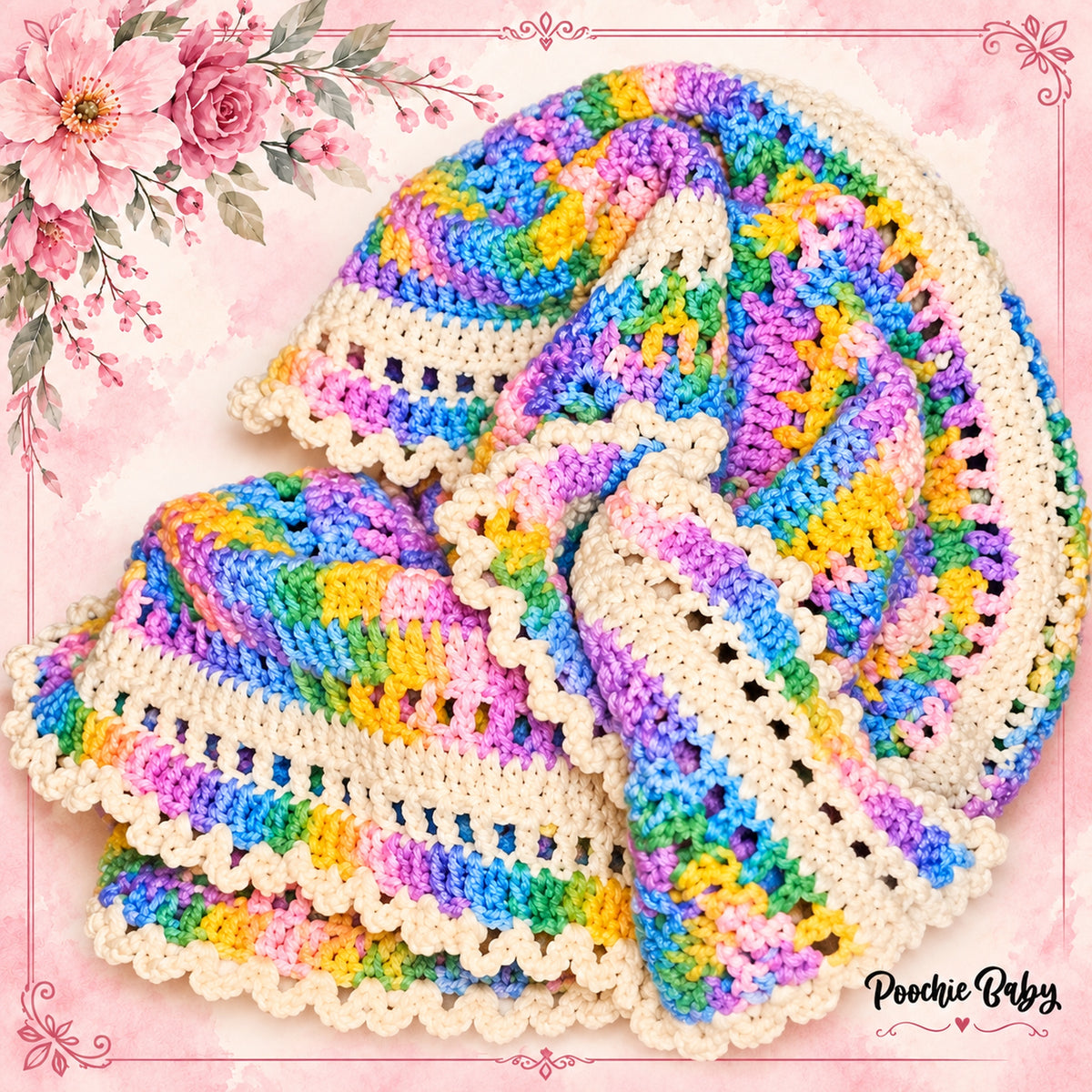 Baby Receiving Blanket Crochet Pattern