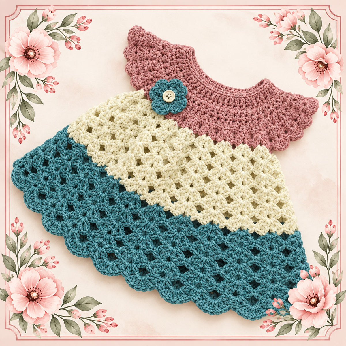 Easy Angel Wing Dress Crochet Pattern