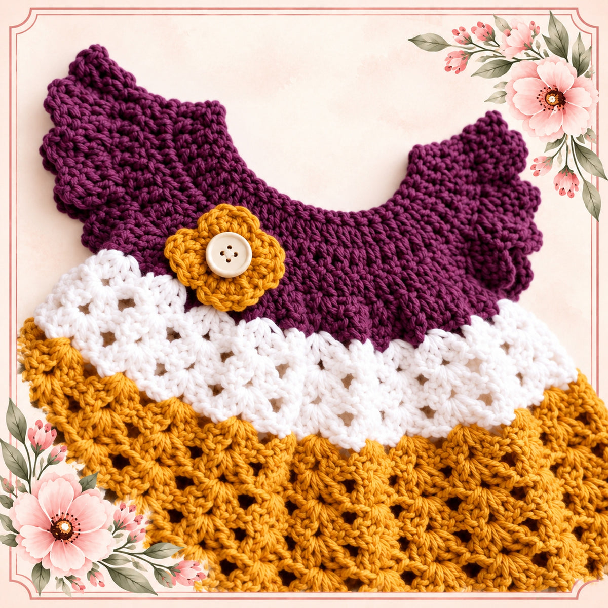 Easy Angel Wing Dress Crochet Pattern