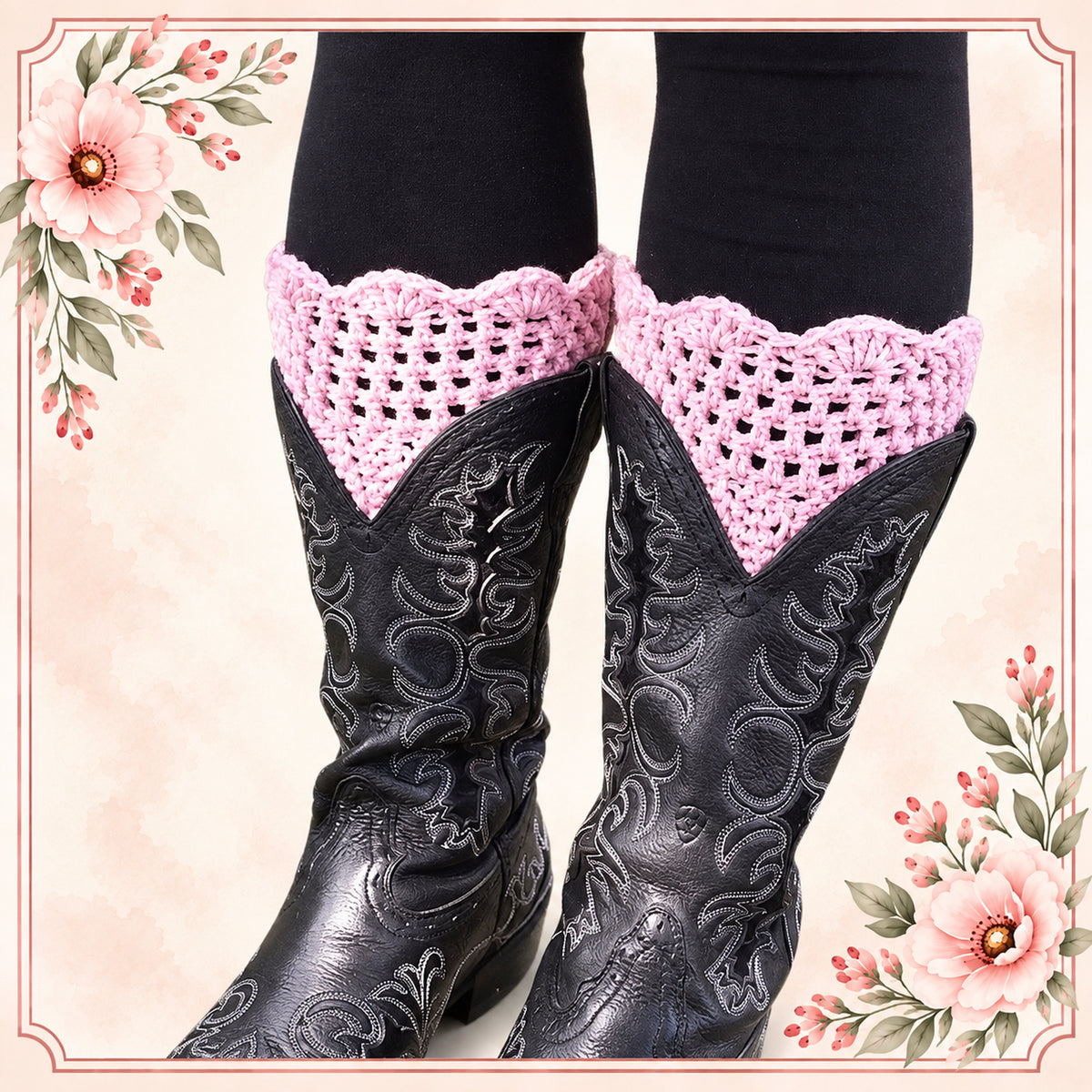 Scalloped Crochet Boot Cuffs Crochet Pattern