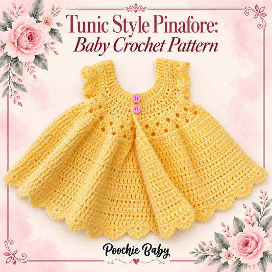 Tunic Style Pinafore Baby Crochet Pattern