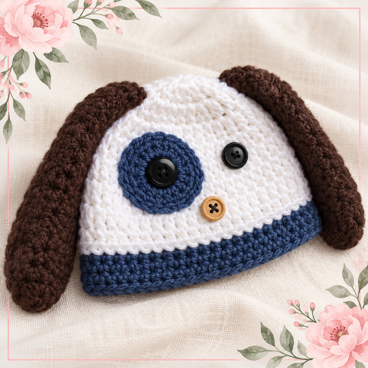 Crochet Puppy Dog Hat Pattern