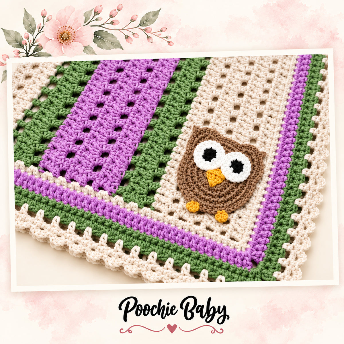 Big Eyed Owl Blanket Crochet Pattern