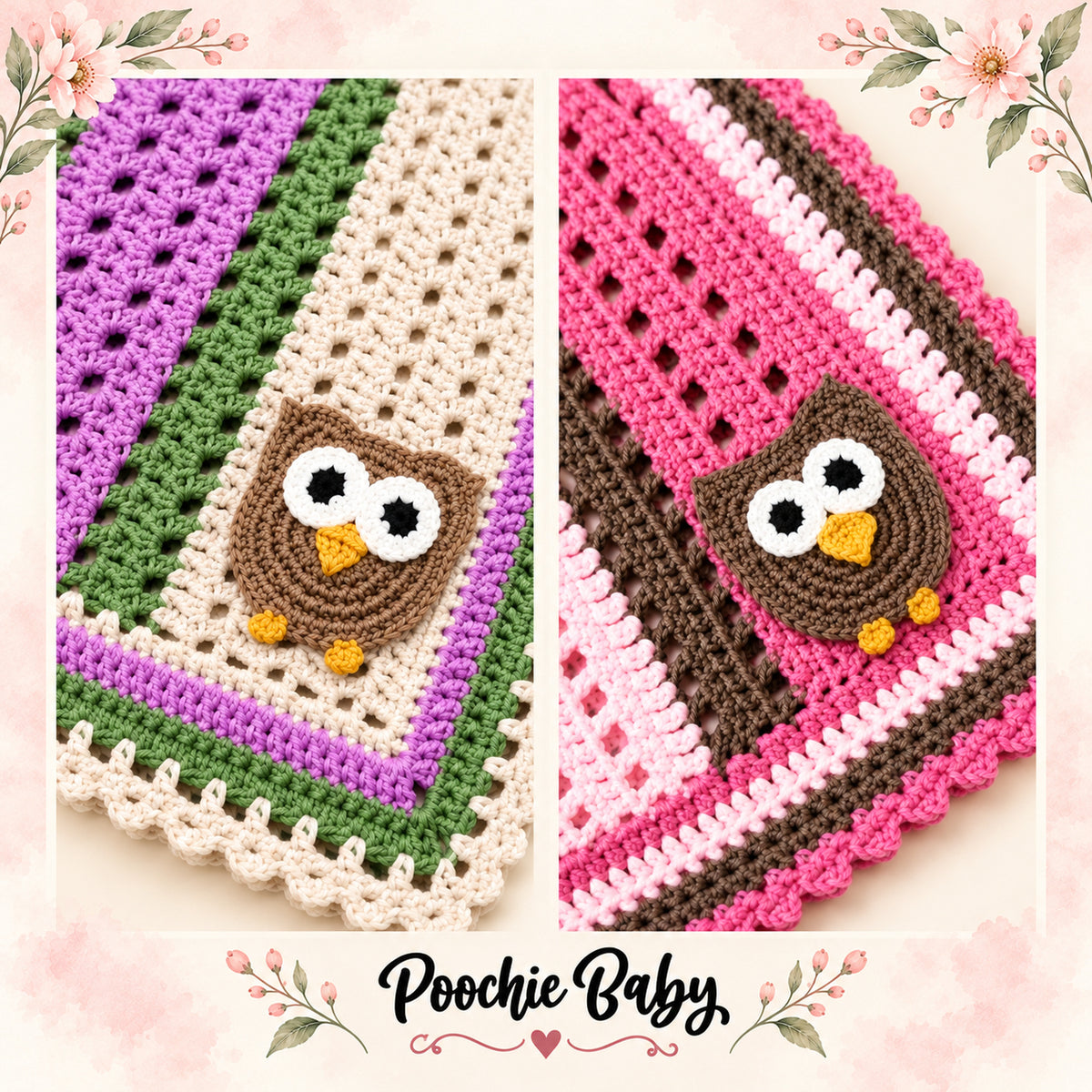 Big Eyed Owl Blanket Crochet Pattern