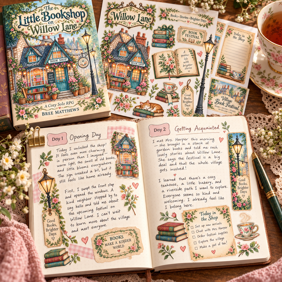 The Little Bookshop on Willow Lane - Solo Journaling RPG