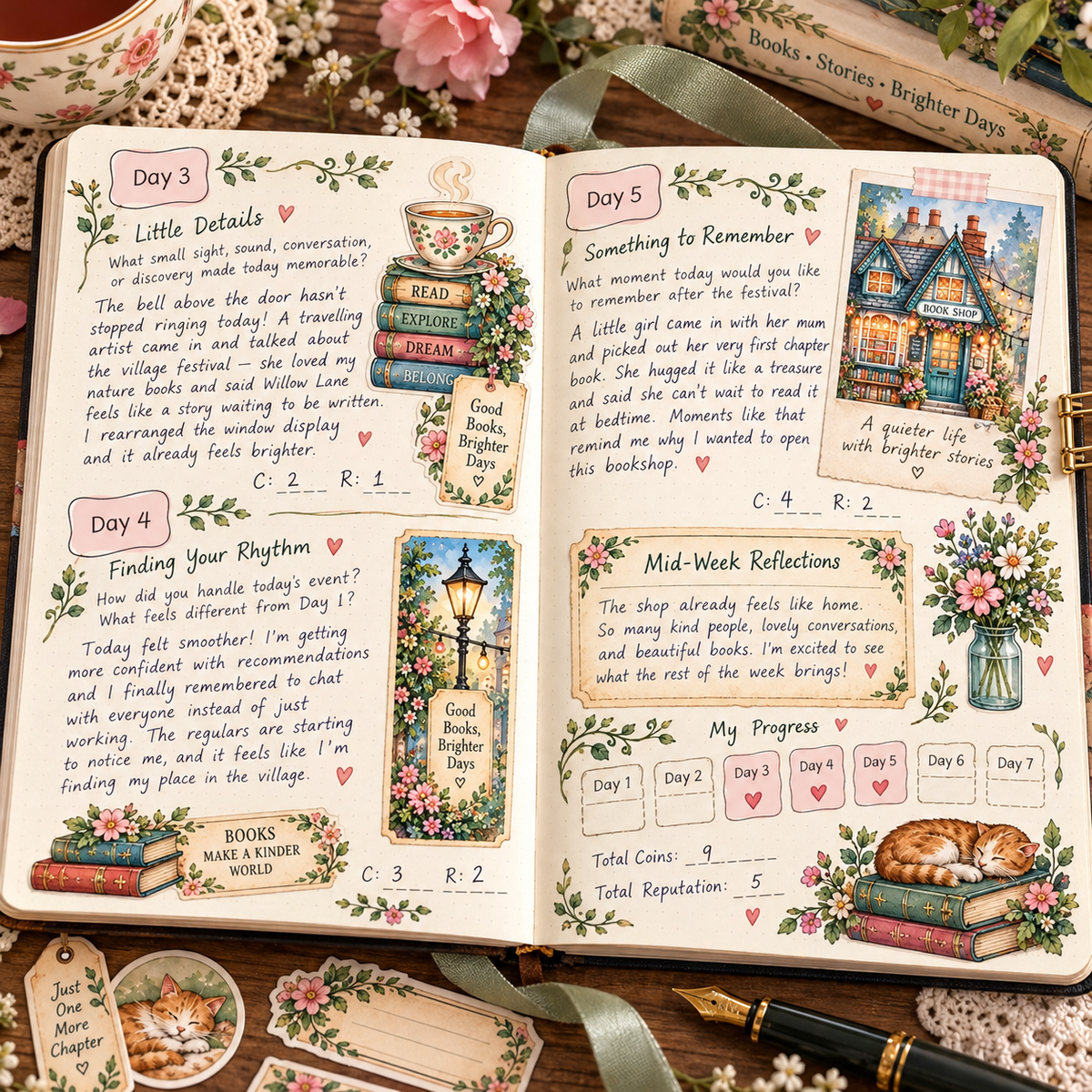 The Little Bookshop on Willow Lane - Solo Journaling RPG