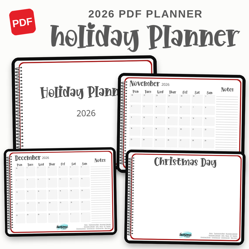 2026 Holiday Planner