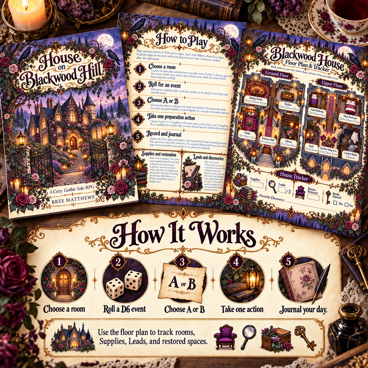 House on Blackwood Hill - Cozy Solo Journaling RPG