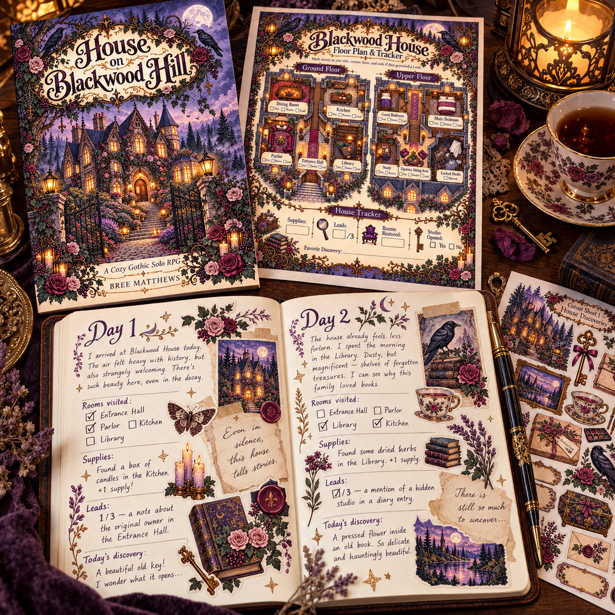 House on Blackwood Hill - Cozy Solo Journaling RPG