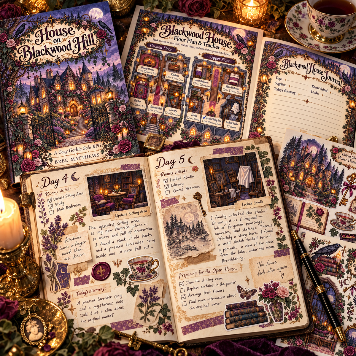 House on Blackwood Hill - Cozy Solo Journaling RPG