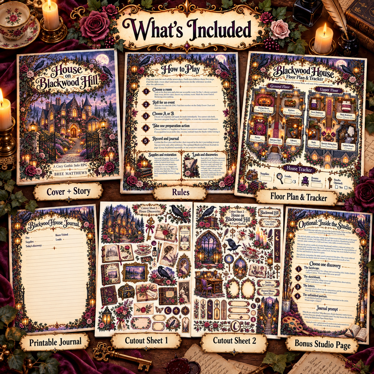 House on Blackwood Hill - Cozy Solo Journaling RPG