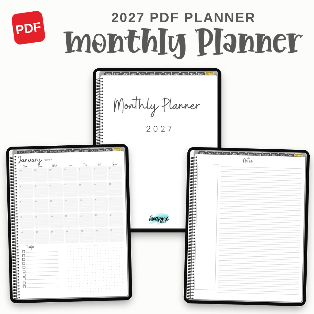 Monthly Planner 2027