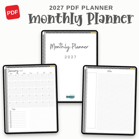 Monthly Planner 2027