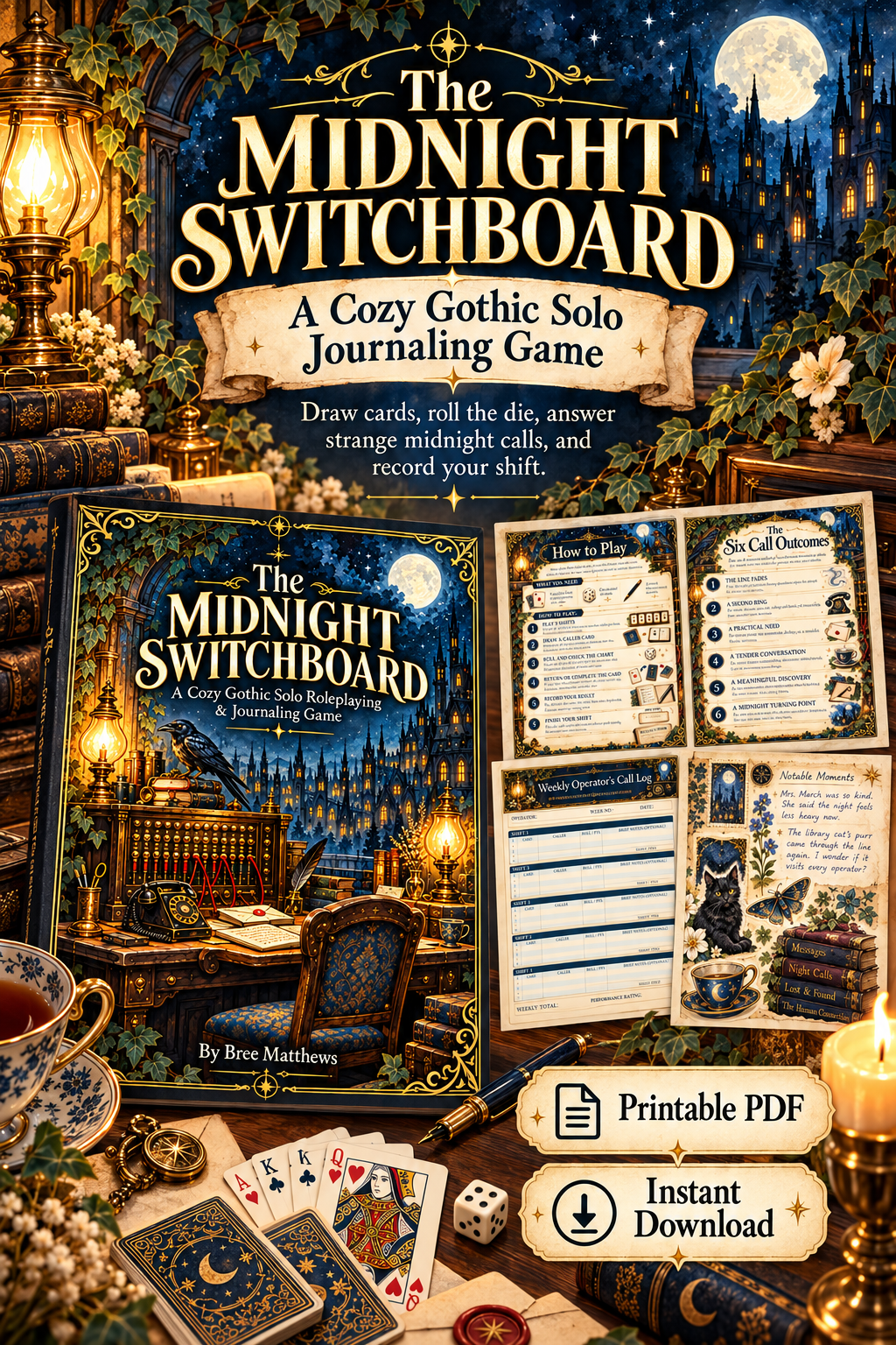 The Midnight Switchboard - Cozy Solo Journaling RPG