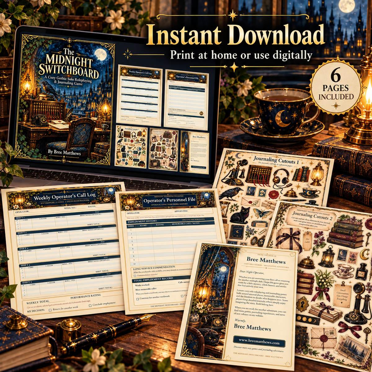 The Midnight Switchboard - Cozy Solo Journaling RPG