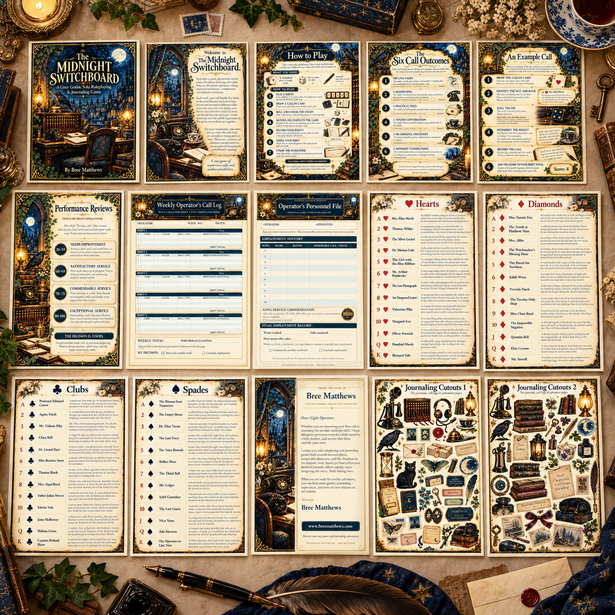 The Midnight Switchboard - Cozy Solo Journaling RPG