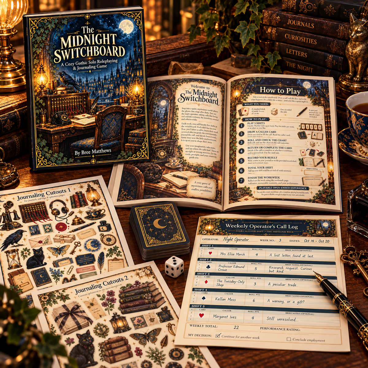 The Midnight Switchboard - Cozy Solo Journaling RPG
